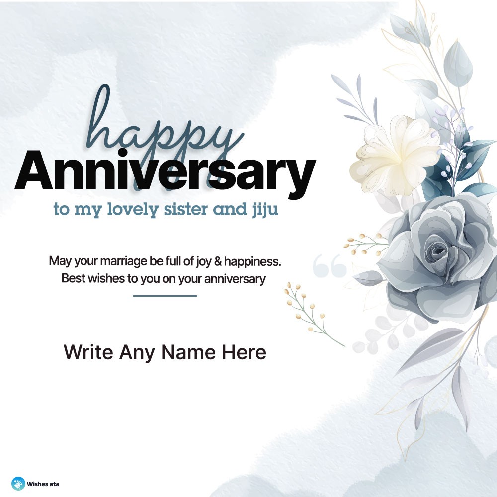 Gorgeous floral happy anniversary card