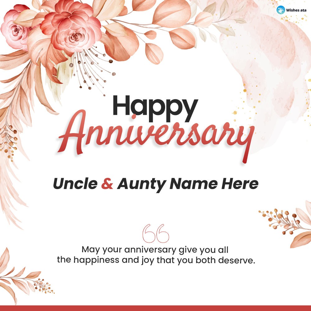 Stunning flowery pattern happy anniversary card