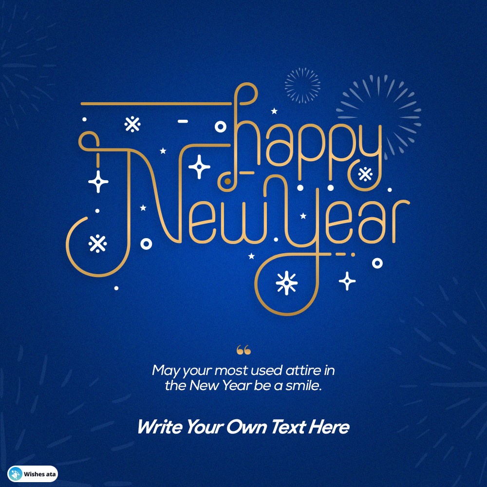 Beautifully decorated online Happy New year Greeting card