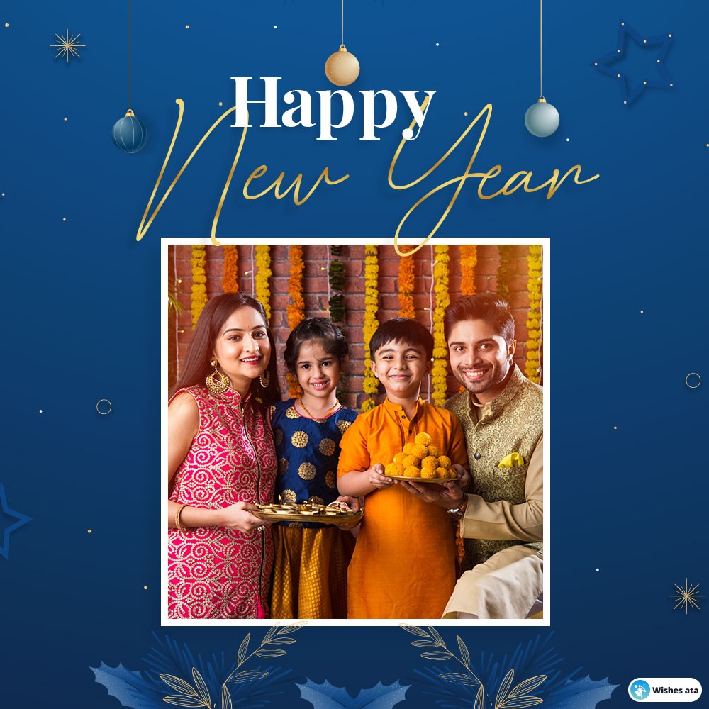 Surprise Your Family With Custom Photo New Year Greetings Cards