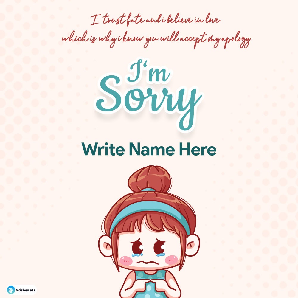 Apology quotes card